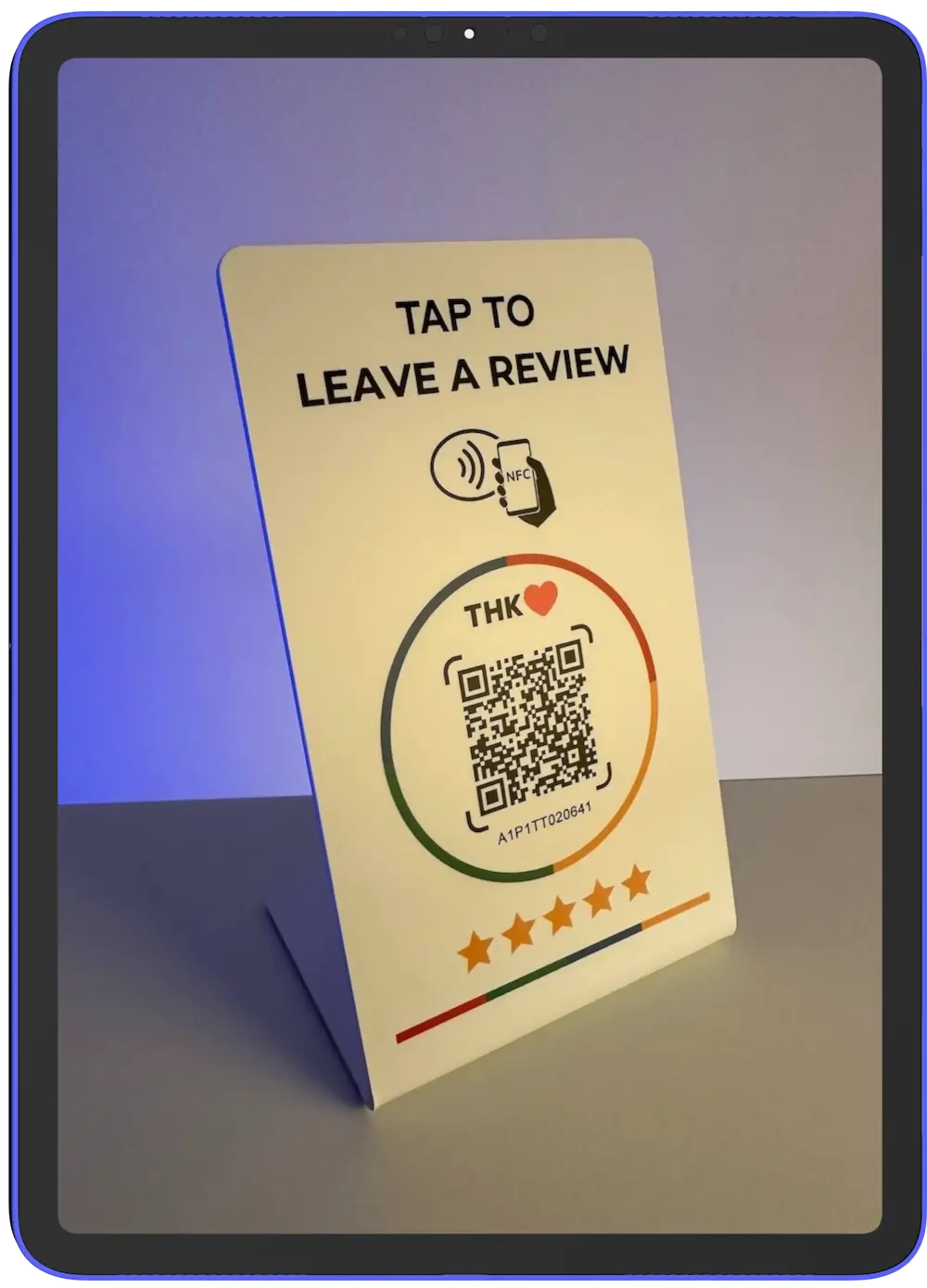 NFC Google Bewertung Aufsteller für Kundenfeedback