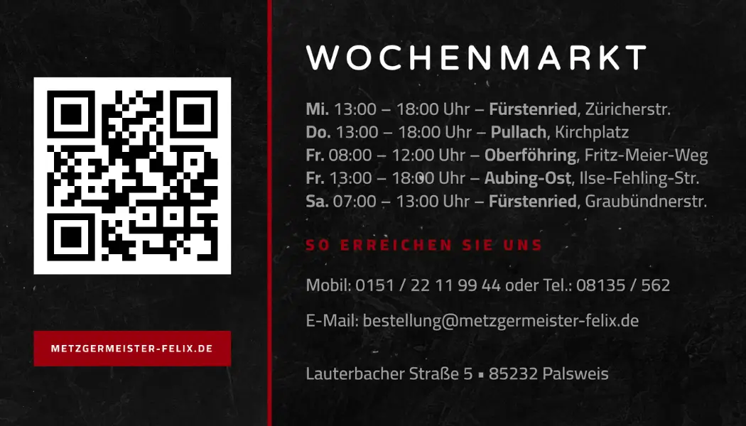 Mobile Ansicht der Felix-Website