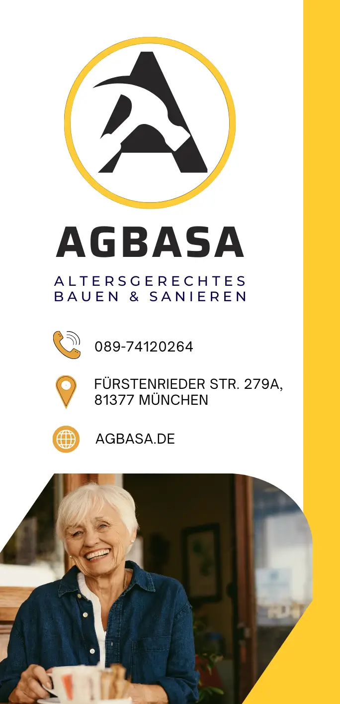 Flyer und Branding für AGBASA – Altersgerechtes Bauen und Sanieren