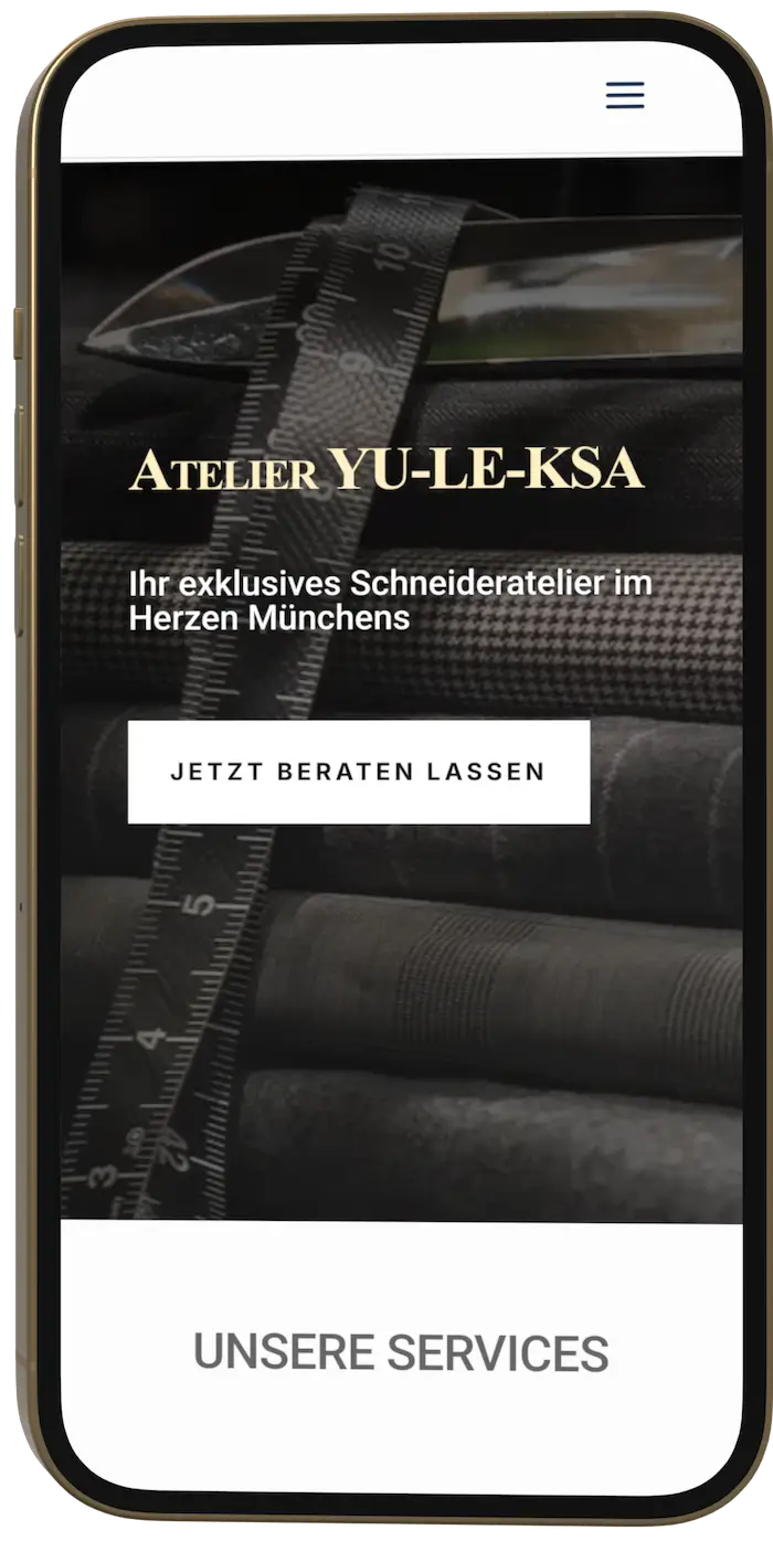 Project Atelier Website München – YU-LE-KSA