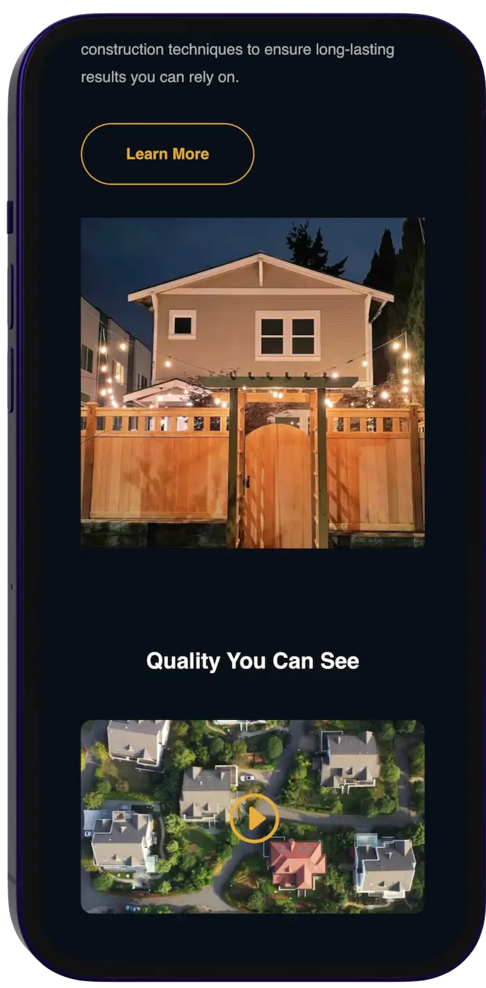 Footer mit Kontaktinformationen und Rechtstexten