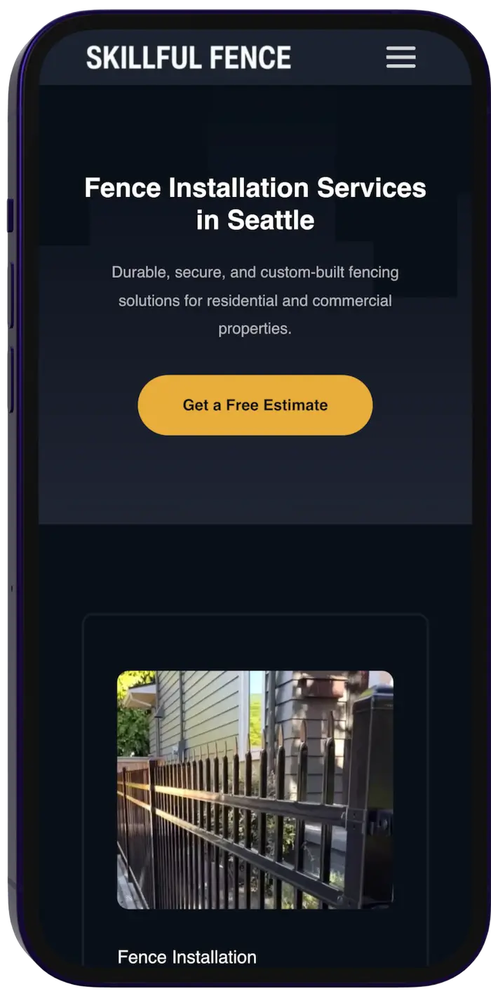 Immobilien Website Screenshot