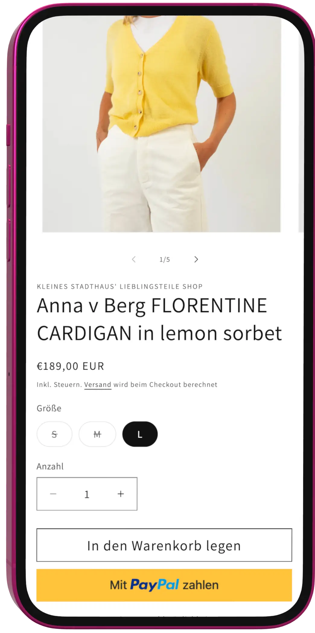 Produktdarstellung