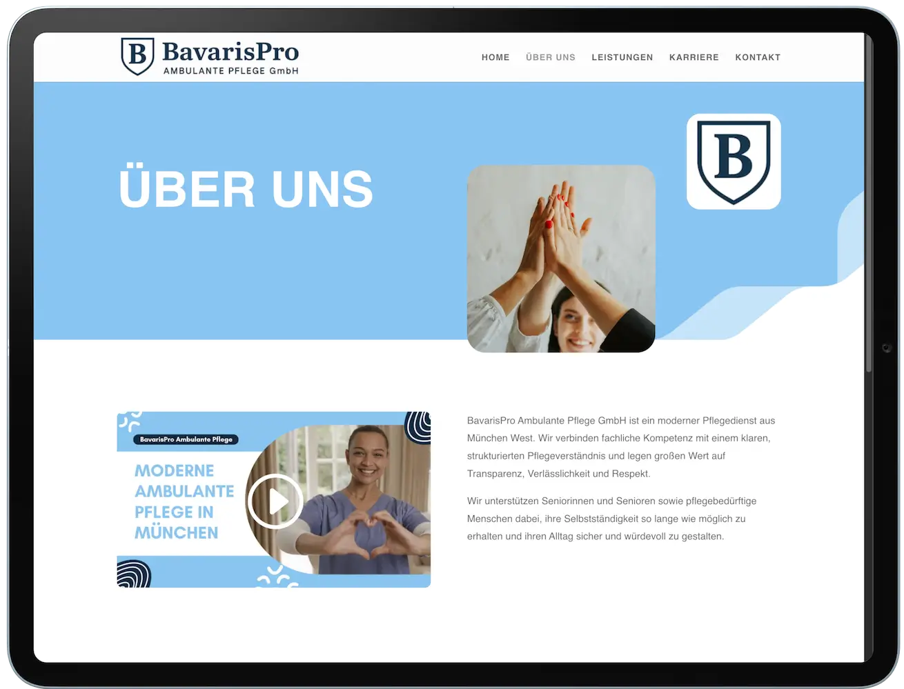 Leistungsübersicht der Zaunbau Website