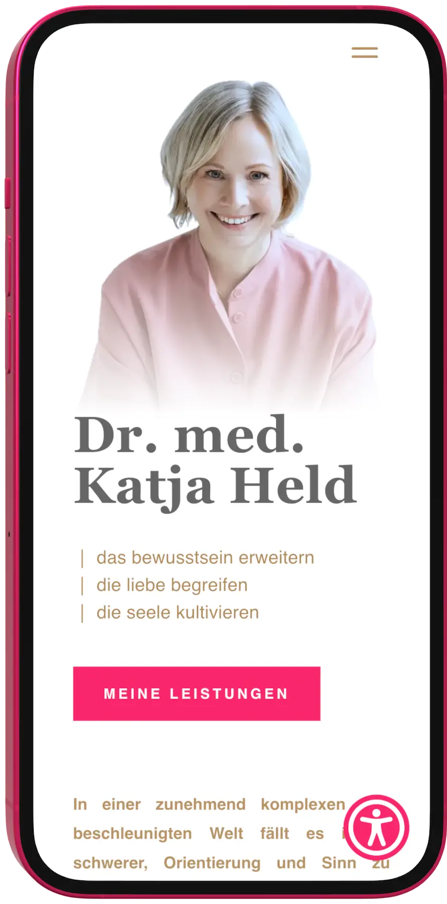 Project Eine Praxis-Website, die aus der Masse heraussticht